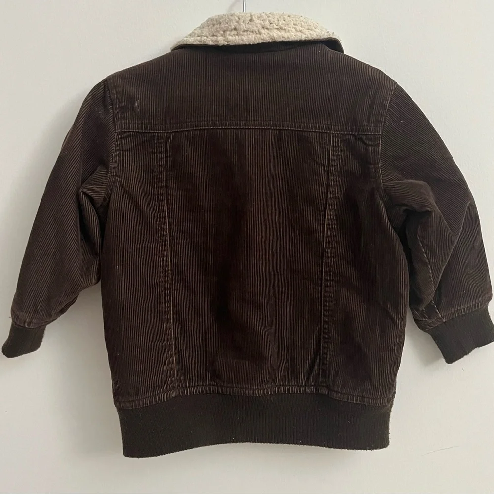 Old Navy Toddler Corduroy Sherpa Jacket Brown 2T